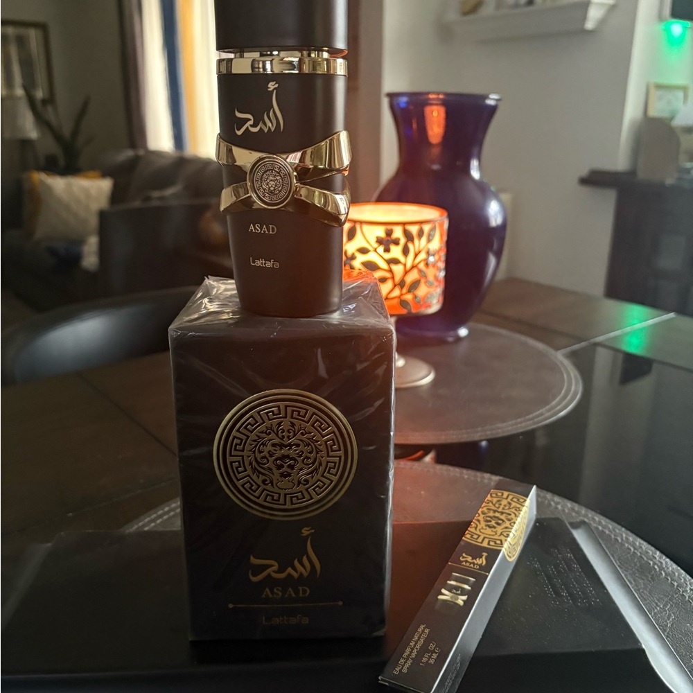 Asad Men's Black Fragrance set
